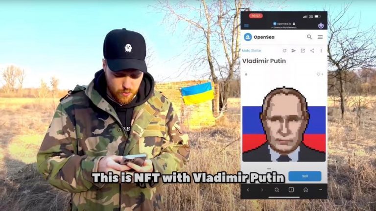 Ukrainian Influencer Alex Tillen Burns $35k Putin NFT To Support Victims Of the War